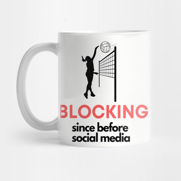 Blocking since before social media by Sport-tees by Marino's